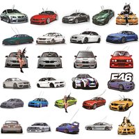 Newest Car Air Freshener Hanging Auto Rearview Mirror Perfume Pendant Solid Paper JDM For BMW F30 E46 E90 M3 M2 M4 E36 F82 Girl