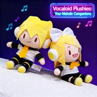 Kagamine Len Rin Hatsune Miku Vocaloid Plush Doll Stuffed Toy Anime Figure New Arrival Cross Border Gift for Fans Collection