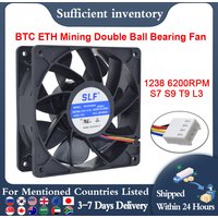 SENLIFANG New 120*120*38mm SG121238BS DC12V 2.1A S7 S9 T9 L3 BTC ETH Mining Double Ball Bearing /Cooling Fan