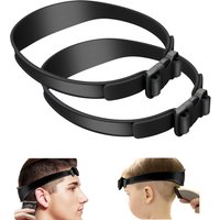 1Pcs Household curved silicone adjustable haircut strap collarband shaving template haircut haircut tool