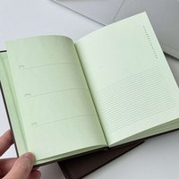 INS A6 Notebook Chocolate Cover DIY Scrapbook Travel Journal Hard Shell Schedule Planner Book Student