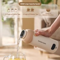 Portable Electric Kettle For Travel-USB Rechargeable Constant Temperature Electric Kettle-Electric Thermos/Heating Cup/Bottle