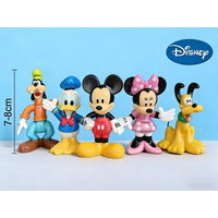 Disney Mickey Minnie Donald Duck Goofy Pluto Action Figures 5pcs/set Minnie Pvc Model Doll ornament Children Birthday Gifts