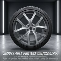 4PCS 21 Inch Wheel Cover Protection Ring For Tesla Model Y Juniper 2025 2026 Performance Style Rim Guard Protector Arachnid 2.0