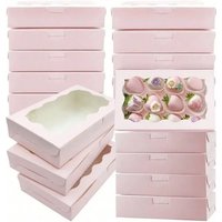 Kraft Paper Gift Boxes with Clear Window, Versatile Packaging for Weddings, Valentine'S, Parties, Christmas, Birthdays