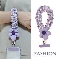Widened Wrist Rope Mobile Phone Lanyard Short Phone Camera Strape Multi-Color Weaven Rope Travel Anti-theft Phone Lanyard