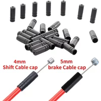 50pcs Bicycle Cable Wire Tip Cap 4mm Shift 5mm Brake Cable Cover Cycling Derailleur Brake Dustproof Cover Housing End Tip Caps
