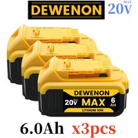 For Dewalt Original 20V Battery 18V 6Ah 60V 9Ah For DCB182 DCB200 DCB606 DCD805 dewalt outillage dewalt power tools Battery