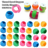 10/24/30Pcs Thread Spool Huggers Bobbin Clamps Silicone Thread Holders For Sewing Machine Bobbin Small Clips Sewing Accessories