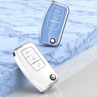 Car Key Case Cover For Ford Focus 2 3 MK3 Mk4 Mondeo Mk5 Mk4 Fiesta Mk8 MK3 MK7 Puma Explorer Ecosport Kuga C MAX Bronco Mustang