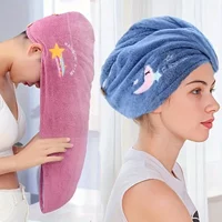 Quick Dry Shower Cap Turban for Women Girls Bathroom Super Absorbent Soft Towel Hair Dry Wrap Bonnets Cute Hair Drying Towel