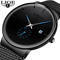 LIGE Sports Men Watch Top Brand Luxury Quartz Clock Famous Dress Fashion Watches Male Unisex Ultra Thin Wrist watch Para Hombre