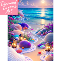 Frameless, Full Diamond Mosaic Sea Diamond Painting Flower Embroidery Conch New Arrinals Home Decoration
