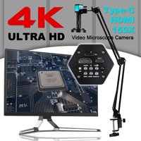YIZHAN Digitalmikroskop 4K FULL HD HDMI VGA 1080P Industriekamera C-Mount über Typmessung 150x Objektiv zum Löten von Telefon