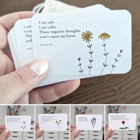 Paper Anxiety Relief Pocket Poems Positive Affirmations with Positive Quotes Anxiety Relief Pocket Healing Card