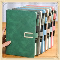 Vintage Soft PU Leather A5 Notebook Personalized Cover Journal Notepad for Business Office School College Daily Use