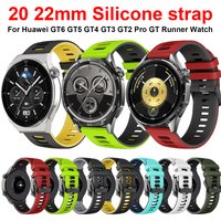 20mm 22mm Silicone Band for Huawei Watch GT6 GT5 GT4 GT3 GT2 42MM 46MM Sport Strap Bracelet for Samsung Galaxy Watch 8 7 6 5 4