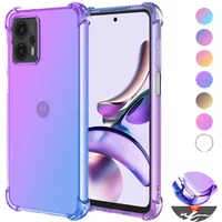 Shockproof Gradient Airbag TPU Case for Motorola Moto G14 G54 G84 G53 G73 G13 G23 G72 G52 G32 G22 Protective Cover Fundas Coque