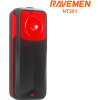RAVEMEN NT201 Bike Radar Tail Light Smart Rear Radar Taillight Brake Sensing Lamp Compatible with Garmin Wahoo Rechargeable USB