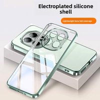 Case for POCO M8 Pro Redmi Note 15 Pro 5G Deluxe Transparent Electroplated Silicone Back Cover for Note15 Pro+ Shockproof Bumper