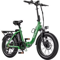 AliExpress NONE Vitilan U3 Electric Bike for Adults 48V13AH Battery 750W Folding Mountain Electric Bike 20 inch fat tire off-road electric bike