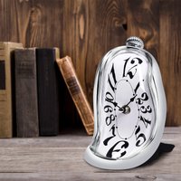 Melting Clock Salvador Dali Style Surrealist Wall Desk Shelf Decor Funny Creative Unique Gift for Home Office Living Room