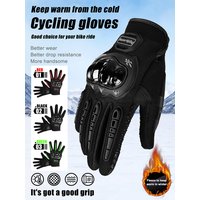AliExpress NONE Winter Thermal Outdoor Cycling Gloves Gym Fitness Sports Running Ski Warm Touch Screen Nonslip Gloves Motorcycle Gloves Men