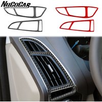 For Ford Focus MK3 2012-2018 Carbon Fiber Instrument Air Conditioning Vent Panel Car Accessories Interior Decorative Sticker