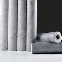 Vinyl Wallpaper Waterproof Self-Adhesive Wallpaper Cement Gray Countertop Contact Paper Kitchen Bathroom Furniture Renovatio