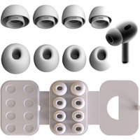 Eco-Friendly Silicone Ear Tips Adapter Replacement for Airpods Pro 1/2 Gen Noise Cancelling Earbuds and Charging Case Fit