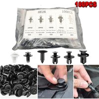 100pcs/50pc Universal Auto Fastener Clip Car Bumper Clips Fender Plastic Clip Car Body Bumper Rivet Replacement Push Pin