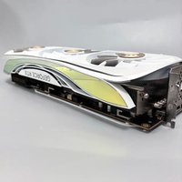RTX 4090 – uszkodzona karta graficzna, materiały z kart, płytka, radiator, płytka PCB.