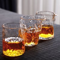 Handcrafted Hammered Heat-Resistant Thickened Glass Liquor Decanter And Tea Fair Cup Chinese-Style Tea And Wine