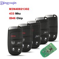 Jingyuqin-Clé de voiture à distance intelligente de remplacement, M3N40821302, Fob 433MHz, ID46, Puce pour Jeep Grand Traffy