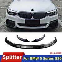 For BMW 5 Series G30 G31 G38 540i M Sport M Style 2017-2020 Splitter Deflector Front Bumper Lip Chin Body Kit Tuning Accessories