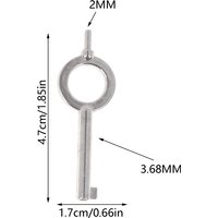 1 PCS American Style Universal Flat Key Blank Special Key Handcuff Lock Key Zinc Alloy Keychain