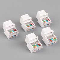 5PCS Socket Computer Outlet Cable Adapter Jack Tool-free CAT5E UTP RJ45 Connector Information Network cable adapter