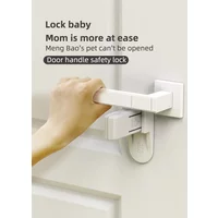 Home Universal ABS Protection Device for Children Easy to Install Anti-open Handle Locks Door Lever Lock Baby Safety Doors Lock