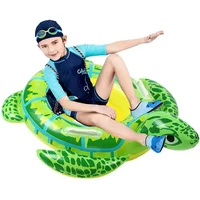 Pool Ring For Toddlers Inflatable Cartoon Aminal Floats For Kids Floating Crocodile & Turtle & Frog Shaped Swimming Rings Baby