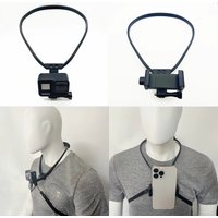 Hands Free Wearable Neck Cell Phone Stand Universal Hanging Tripod Suporte For iPhone GoPro DJI Action Video Selfie Stick Holder