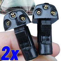 2/1Pcs Car Windshield Wiper Washer Spray Nozzle Fits Most Car Models Car 3 Holes Windshield Washer Nozzle Wiper Water Spray Jet