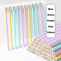 10/30 vibrant macaron HB wooden pencils, 1.0-1.9 mm lead, in various colors- writing essentials, macaron packaging