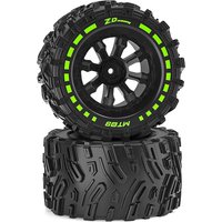 2PCS ZD Racing MT09 1/7 Brushless Monster Truck RC Car Parts Wheels Tires Wheelie Bar Assembly Vehicles Models Spare 09009 09049