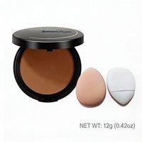 Dark Color 2-in-1 Setting Powder Palette Waterproof Full Coverage Contour Highlighter Women Makeup for All Skin Tones