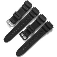 Sport-Kautschukarmband für Casio AQ-S810W S800 MRW-200 W735 752H Gummi-Uhrenkette Europa 18 mm * 25 mm
