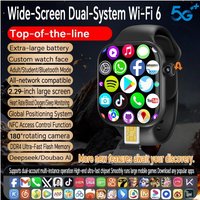 VP29 Smartwatch 2.29inch Amoled Android 10.0 5G LTE Smart Watch With 180° Rotary Camera NFC health monitoring GPS WIFI App Store