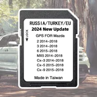 New 2024 Version Maps EU Russia Turkey Navigation SD Card for Mazda 2/3/6/CX3/CX5/CX9/MX5 Car Sat Navi 16GB GPS Update Maps Data
