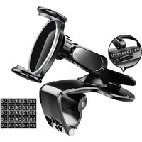 180° Rotatable Car Mobile Phone Holder Multifunction Dash Board Clip Mount Support In Car Bracket GPS Cell Phone Fixed Stand