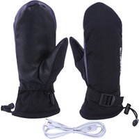 Warm Heated Gloves USB Electric Heated Gloves Windproof Cold-Proof 3 Gear Temperature Cycling Gloves For Outdoor Camping Hiking
