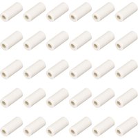 30/50 Stück Keramikrohr mit 2 mm Durchmesser, isoliertes elektronisches Drahtbündel, Wärmeisolationsschutz, Einzelbohrung, Isolierrohr, 10 mm lang